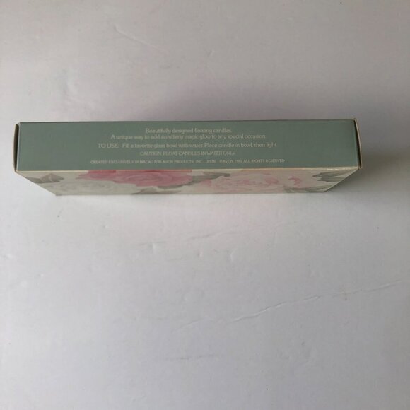 VINTAGE Avon Soft Rose Floating Candles 3 Pc Set Fragrance New In Box Red Pink - Picture 6 of 7